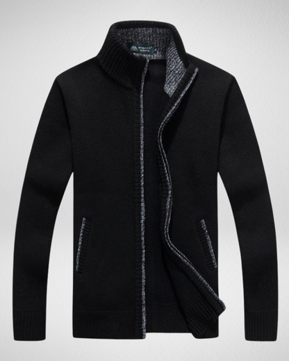 Męski sweter zimowy z podszewką – Ciepło i ochrona przed wiatrem