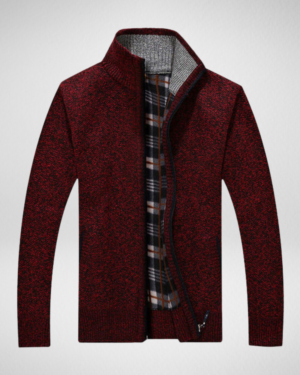 Męski sweter zimowy z podszewką – Ciepło i ochrona przed wiatrem