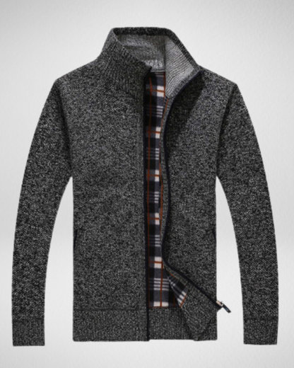 Męski sweter zimowy z podszewką – Ciepło i ochrona przed wiatrem