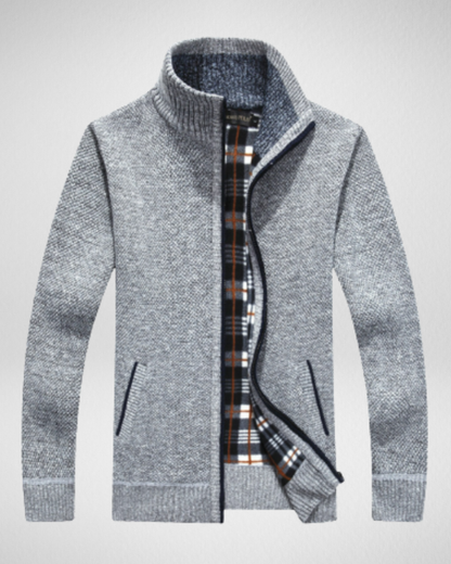 Męski sweter zimowy z podszewką – Ciepło i ochrona przed wiatrem