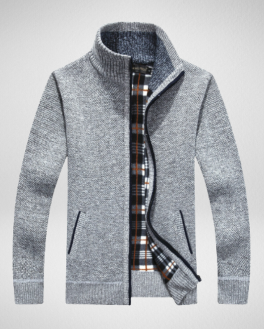 Męski sweter zimowy z podszewką – Ciepło i ochrona przed wiatrem