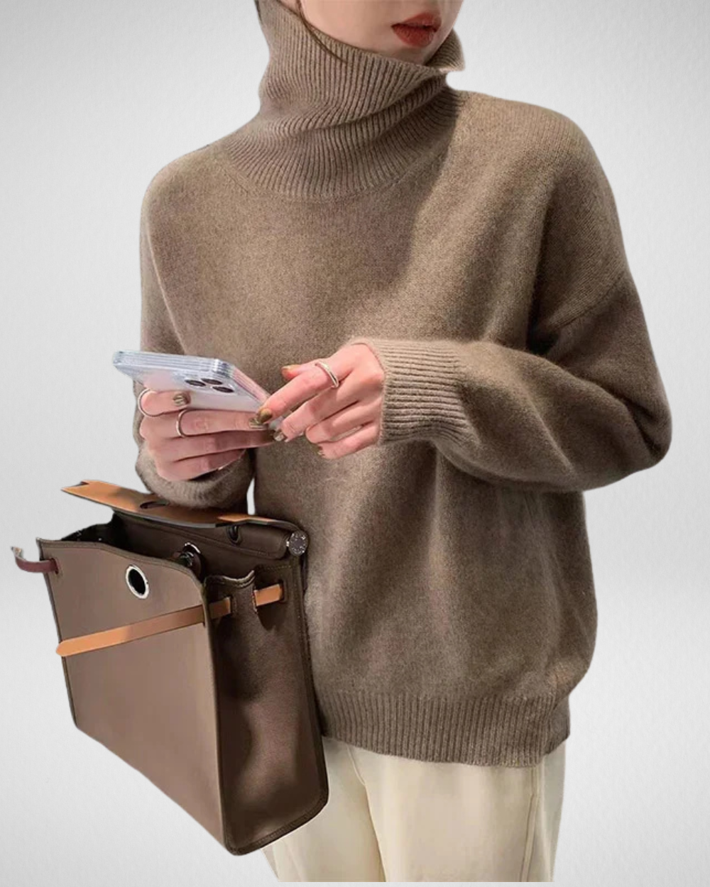 Damski golf z miękkiej dzianiny – elegancja i ciepło na chłodne dni