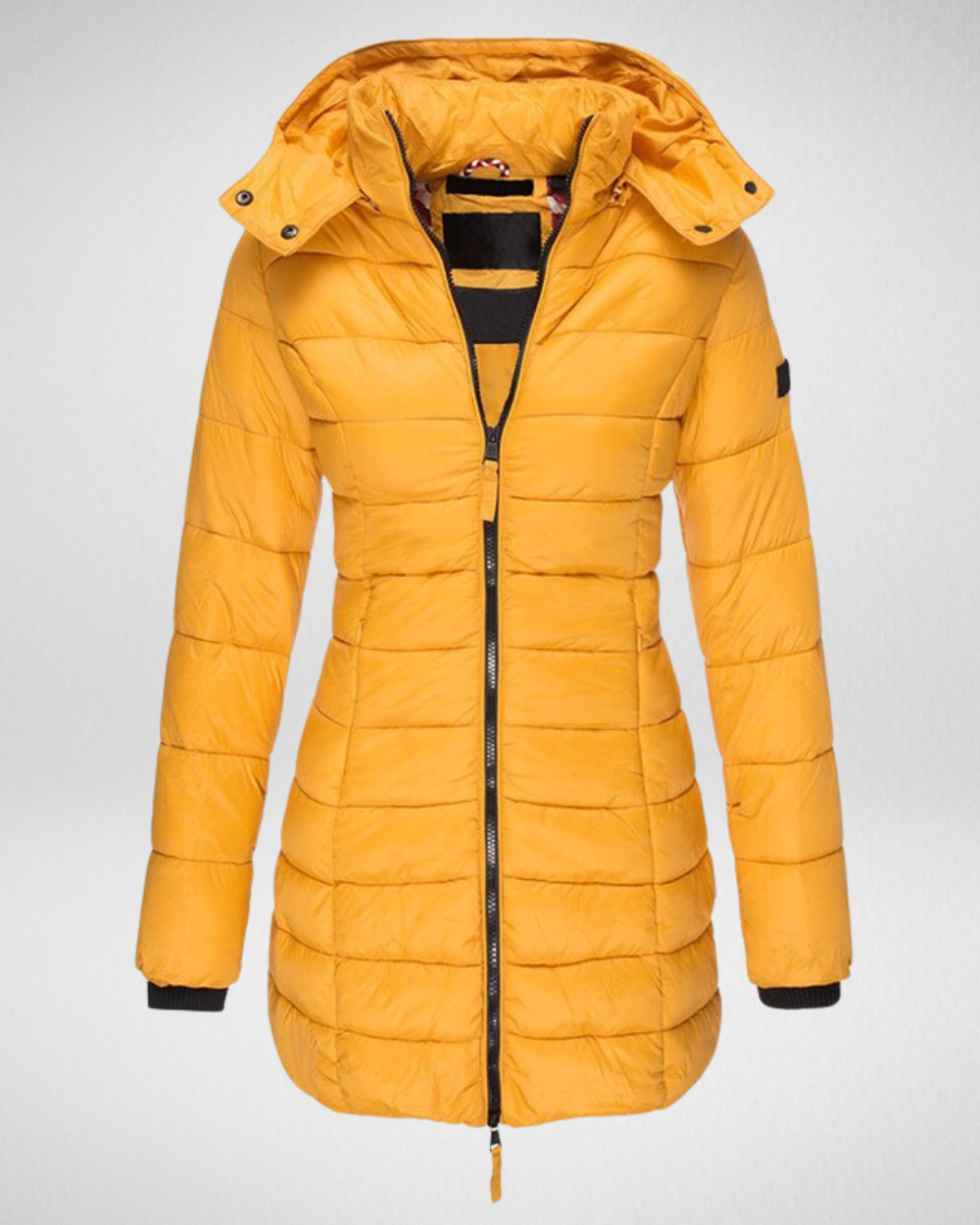 Damska pikowana kurtka z kapturem – styl i ciepło na zimę