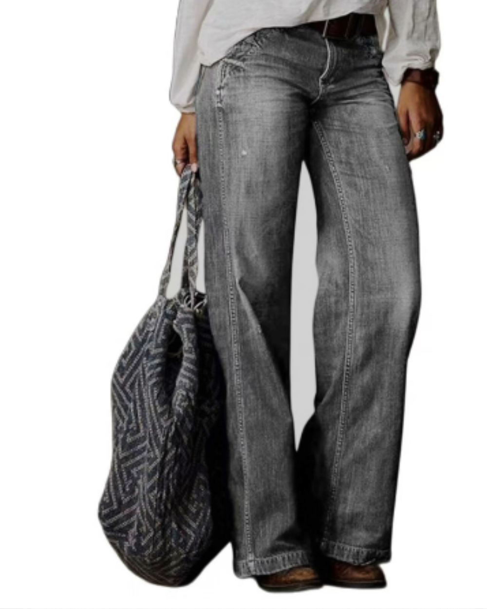 Damskie jeansy z szerokimi nogawkami – klasyka i nowoczesny styl