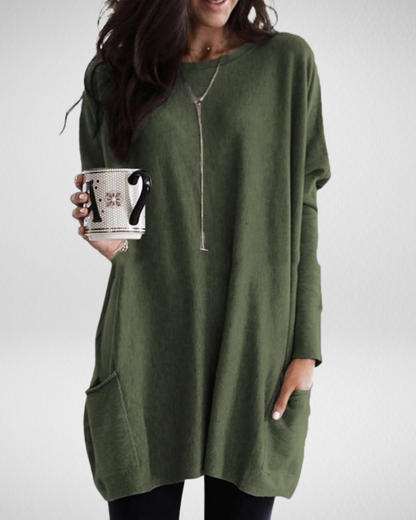 Długi sweter damski Sabina – styl i wygoda w jednym