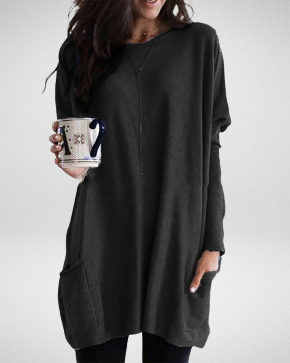 Długi sweter damski Sabina – styl i wygoda w jednym