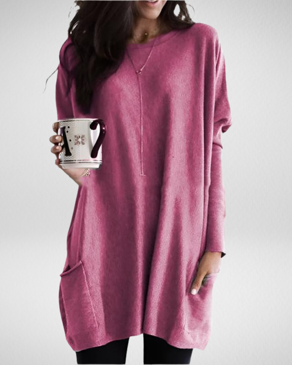 Długi sweter damski Sabina – styl i wygoda w jednym