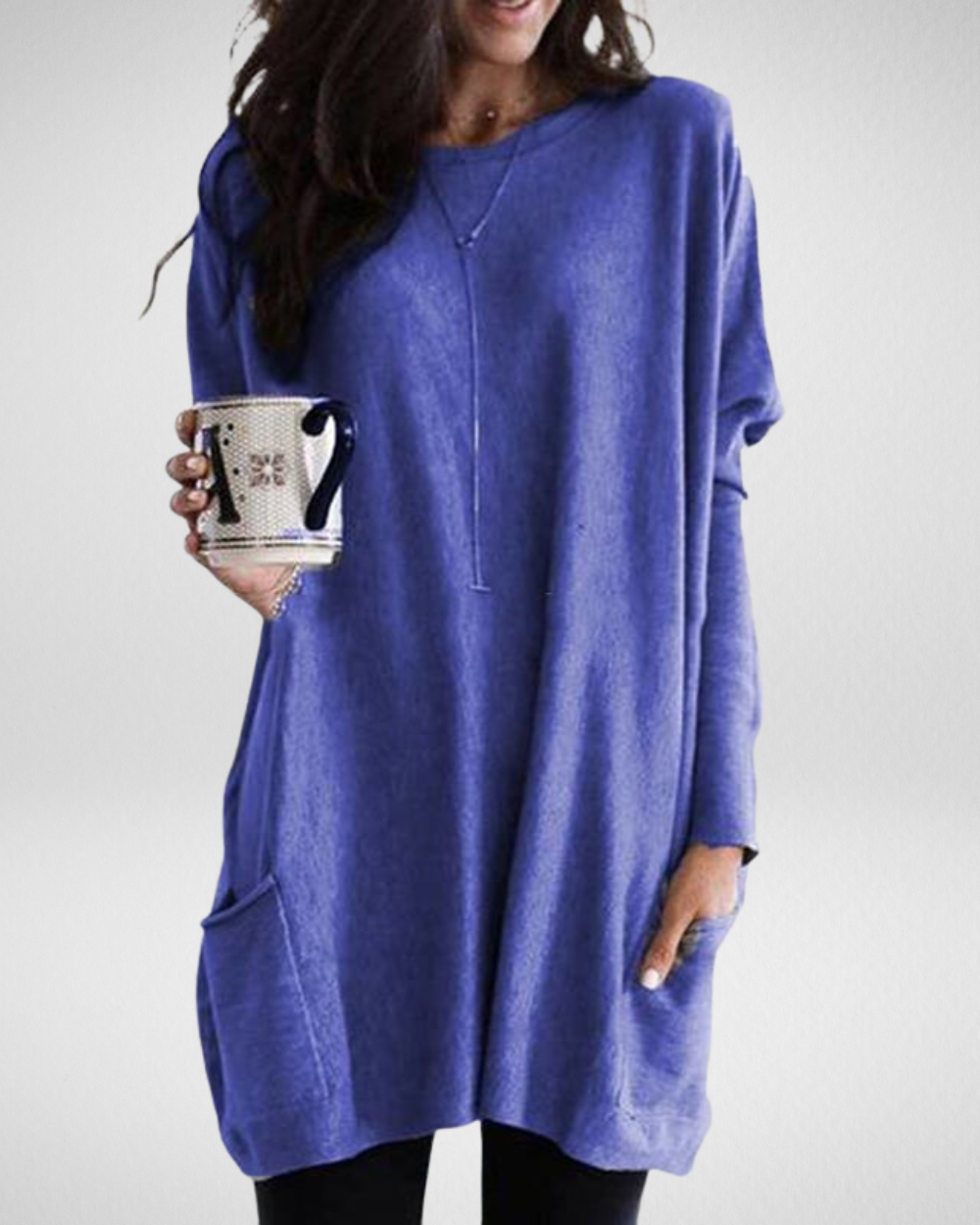 Długi sweter damski Sabina – styl i wygoda w jednym