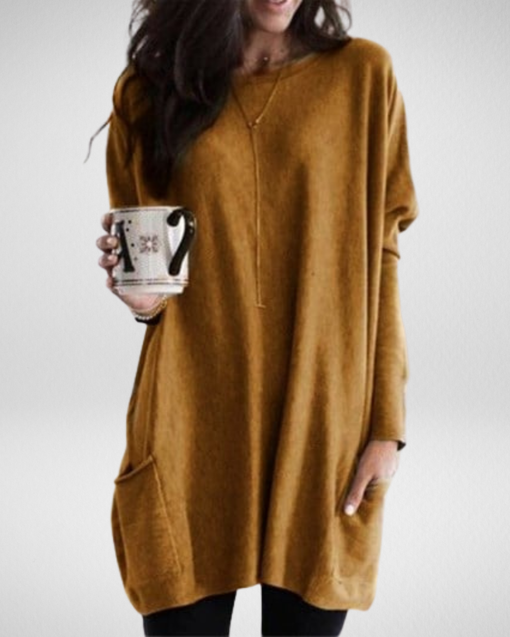 Długi sweter damski Sabina – styl i wygoda w jednym