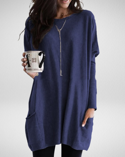 Długi sweter damski Sabina – styl i wygoda w jednym