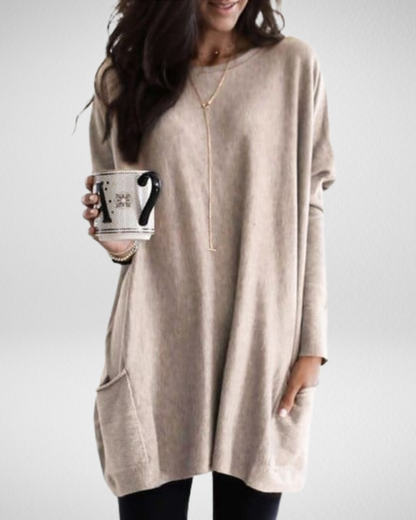 Długi sweter damski Sabina – styl i wygoda w jednym