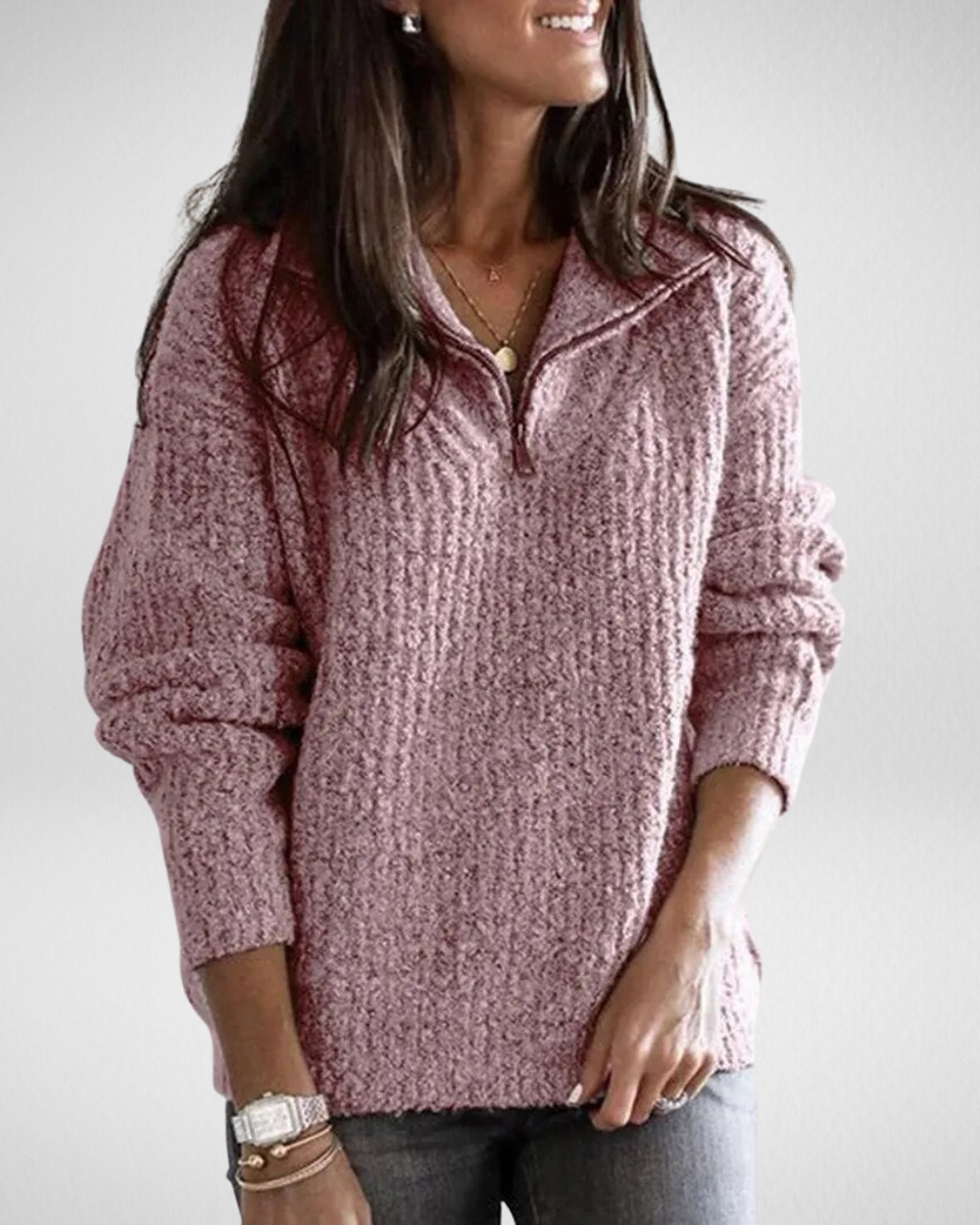 Damski sweter z zamkiem – wygoda i styl w jednym