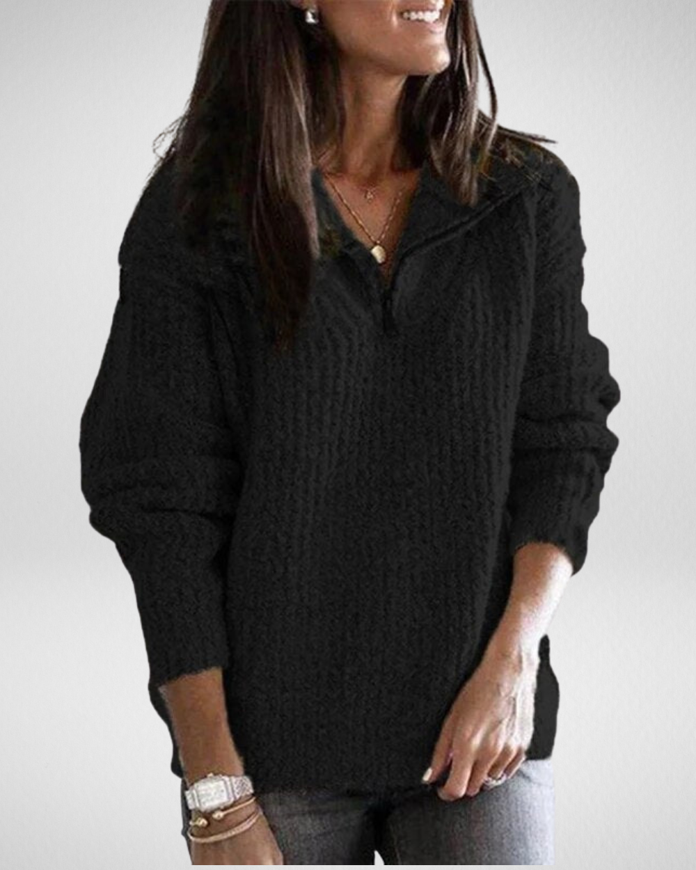 Damski sweter z zamkiem – wygoda i styl w jednym