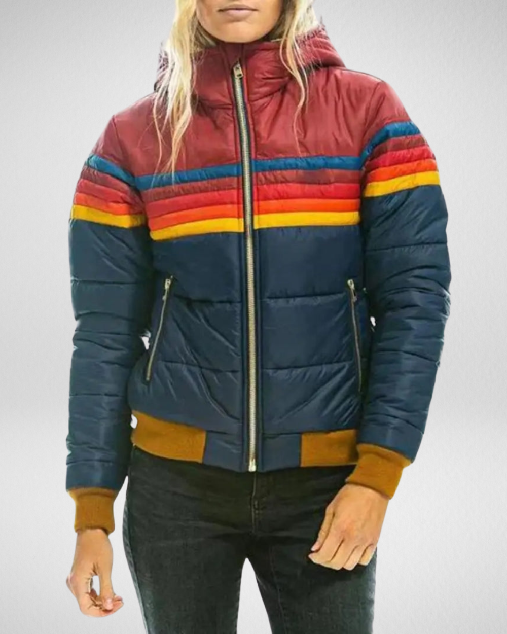 Damska zimowa kurtka puchowa – kolorowy styl i ciepło na chłodne dni
