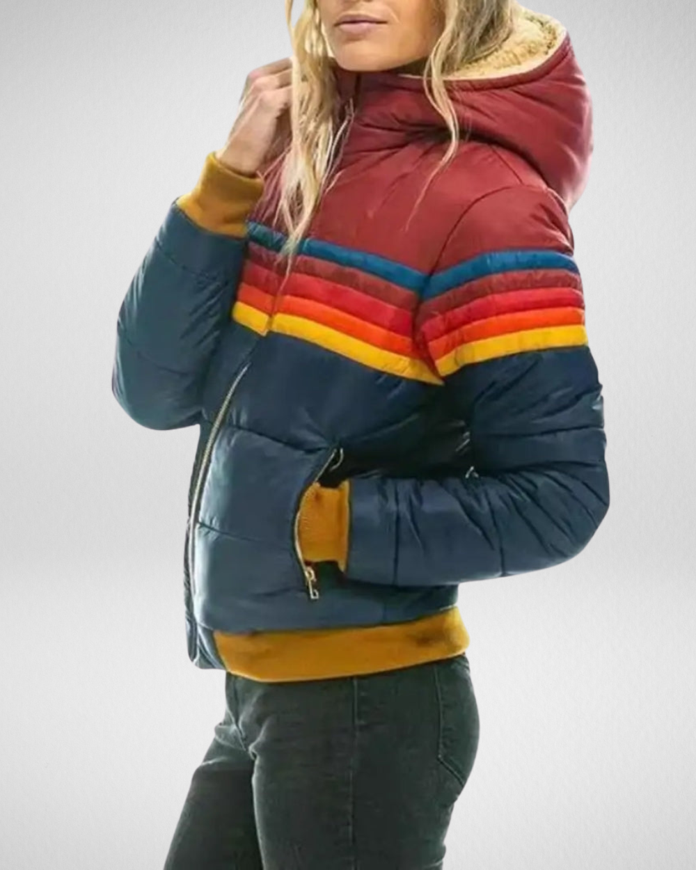 Damska zimowa kurtka puchowa – kolorowy styl i ciepło na chłodne dni