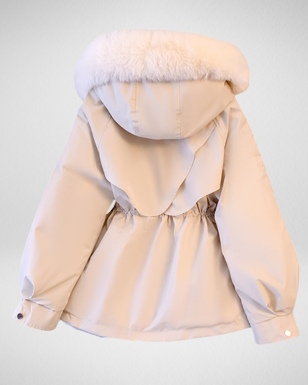 Damska kurtka puchowa z odpinanym kołnierzem