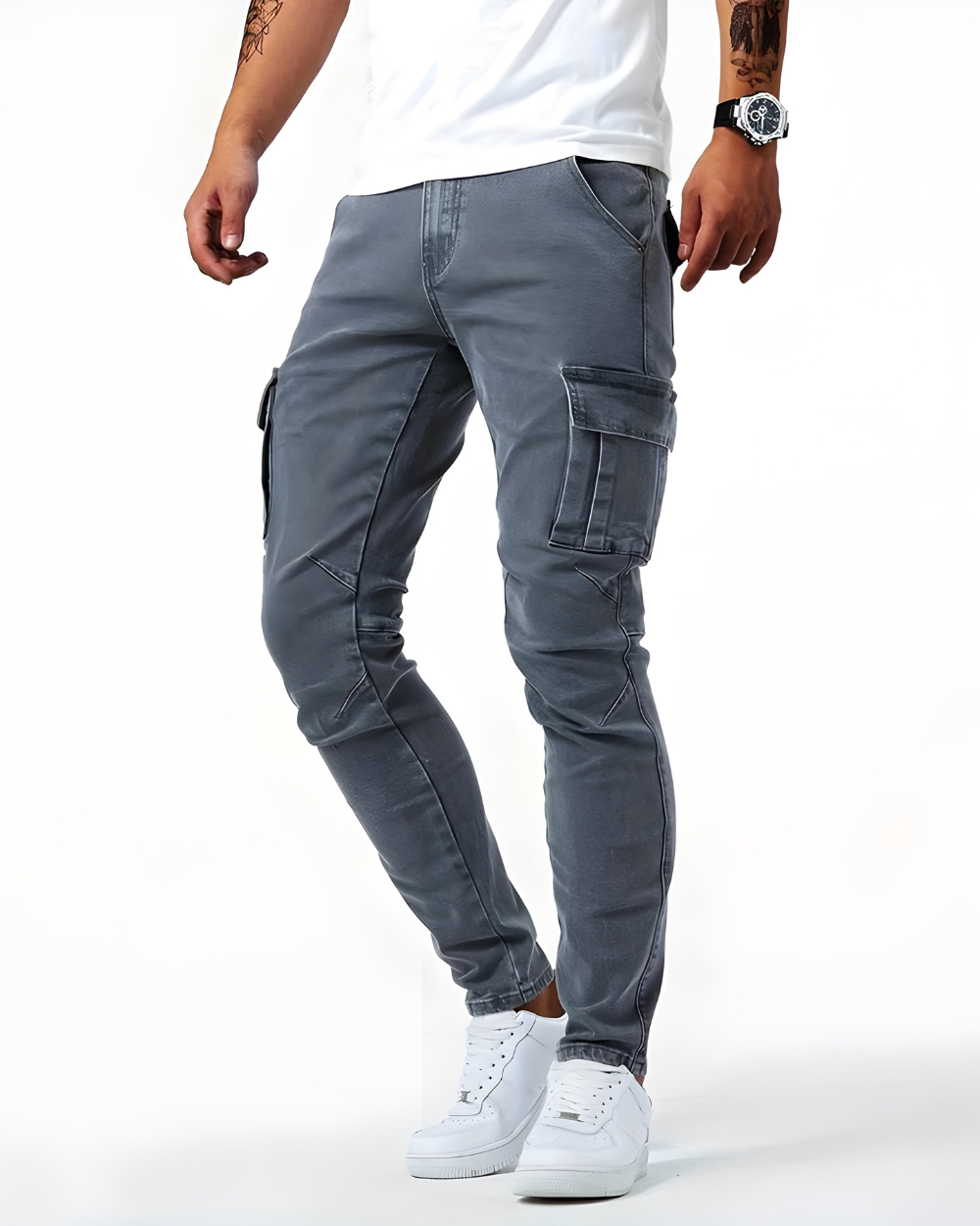 Męskie Jeansy Cargo – Wysoki Komfort i Stylowy Krój