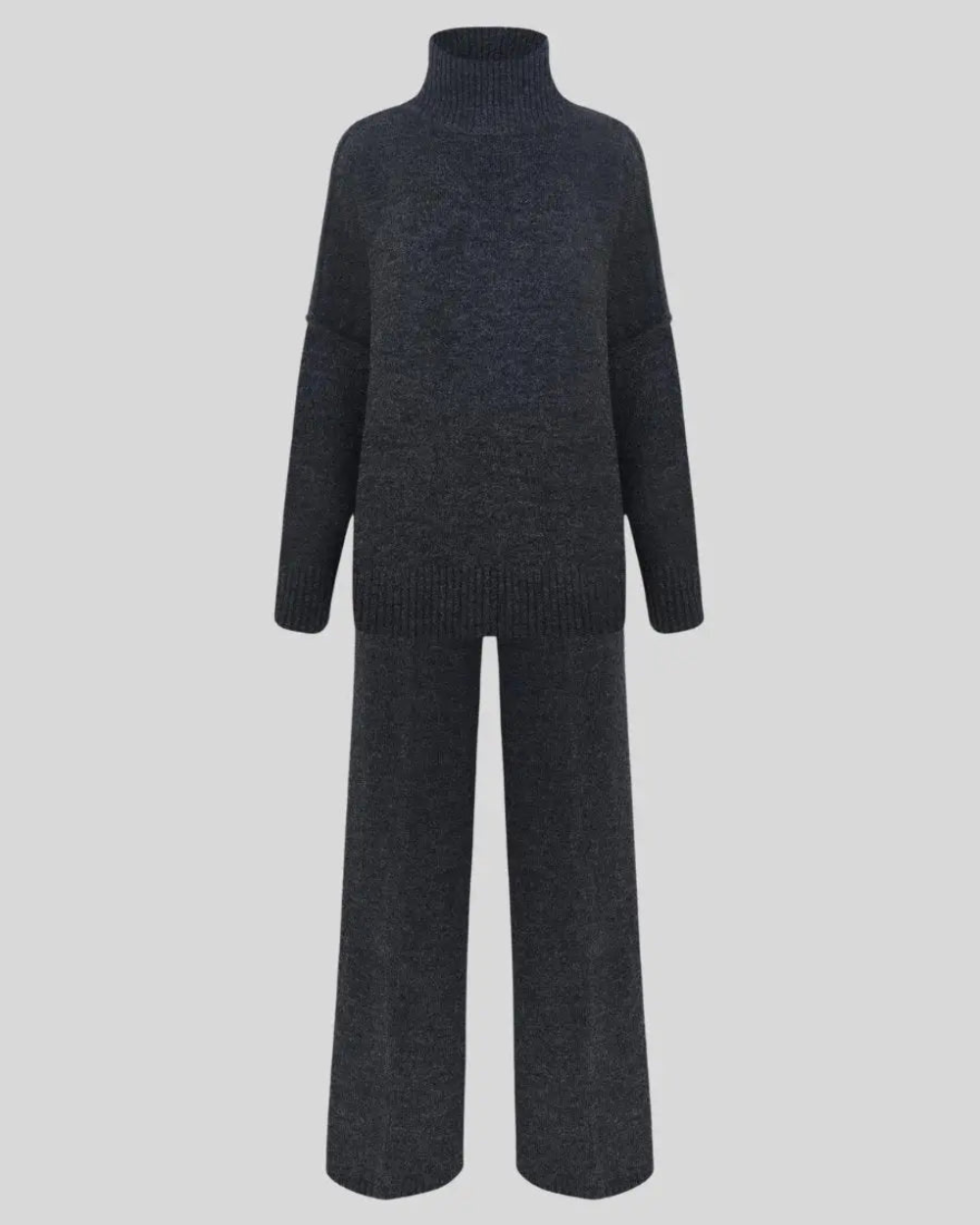 Dzianinowy komplet damski – miękki, stylowy i wygodny