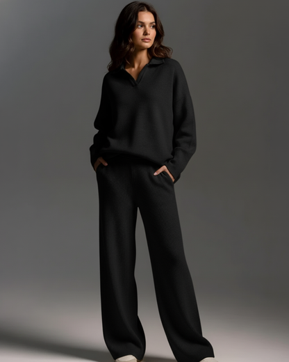 Dzianinowy komplet damski – elegancja i komfort na co dzień