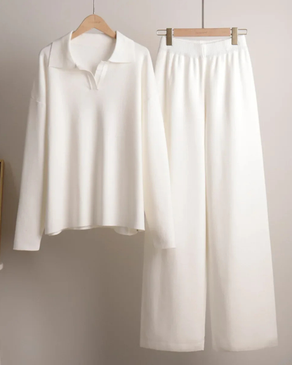 Dzianinowy komplet damski – elegancja i komfort na co dzień