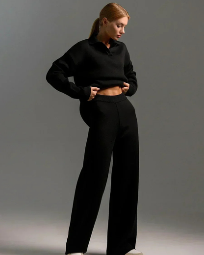 Dzianinowy komplet damski – elegancja i komfort na co dzień