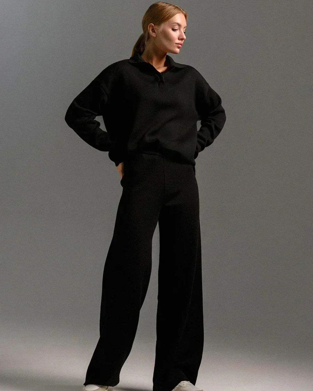 Dzianinowy komplet damski – elegancja i komfort na co dzień