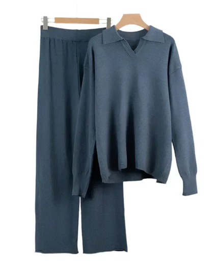 Dzianinowy komplet damski – elegancja i komfort na co dzień