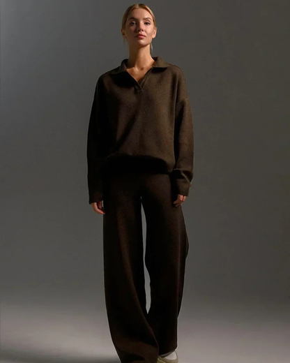 Dzianinowy komplet damski – elegancja i komfort na co dzień