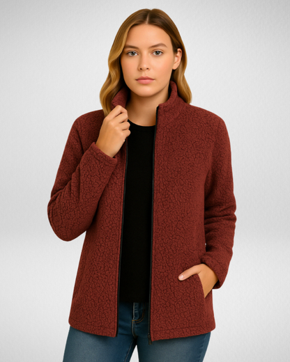 Damska bluza polarowa z zamkiem – ciepło i komfort na chłodne dni