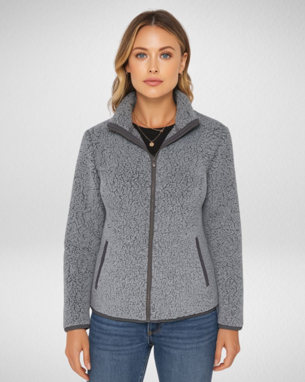 Damska bluza polarowa z zamkiem – ciepło i komfort na chłodne dni