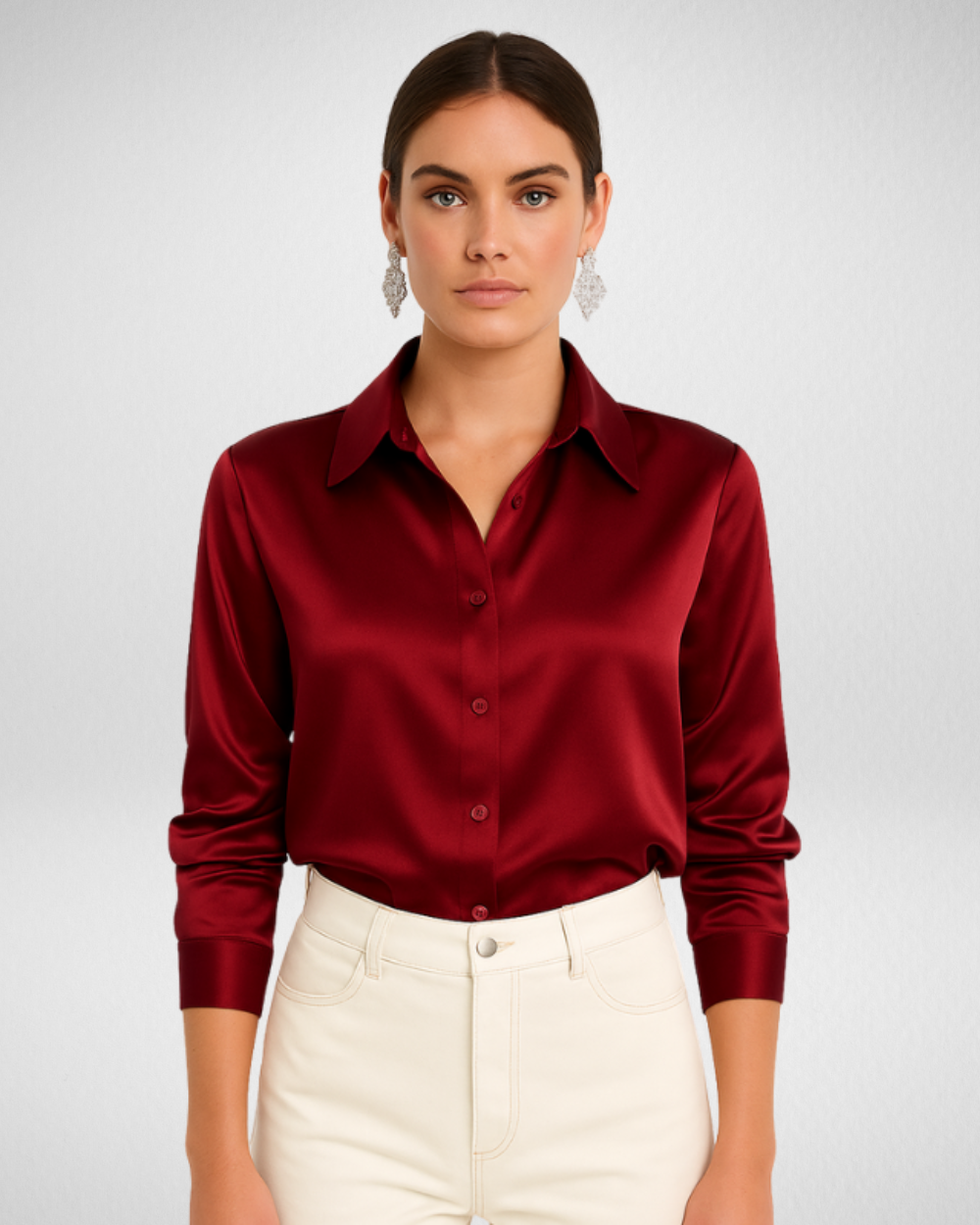 Damska satynowa koszula – elegancja i wygoda w każdej stylizacji