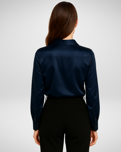 Damska satynowa koszula – elegancja i wygoda w każdej stylizacji