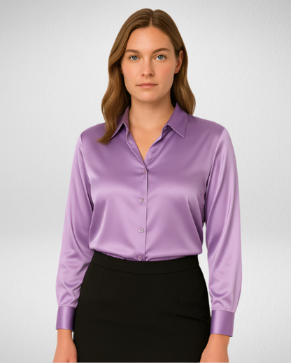 Damska satynowa koszula – elegancja i wygoda w każdej stylizacji