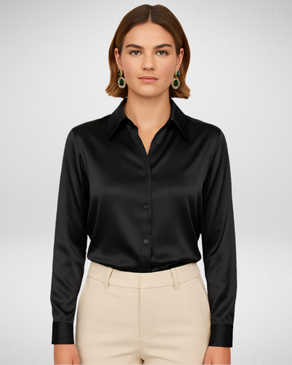 Damska satynowa koszula – elegancja i wygoda w każdej stylizacji