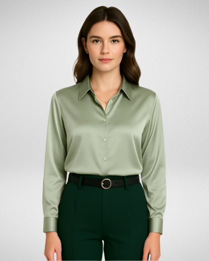 Damska satynowa koszula – elegancja i wygoda w każdej stylizacji