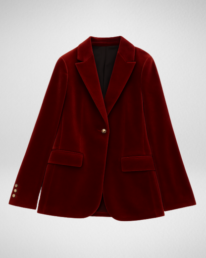 Damska aksamitna marynarka – elegancja i nowoczesny szyk
