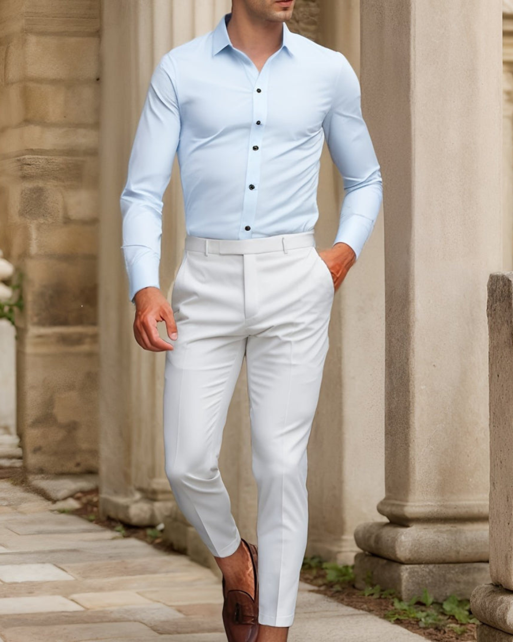 Elegancka koszula męska Slim Fit – styl i komfort w nowoczesnym wydaniu