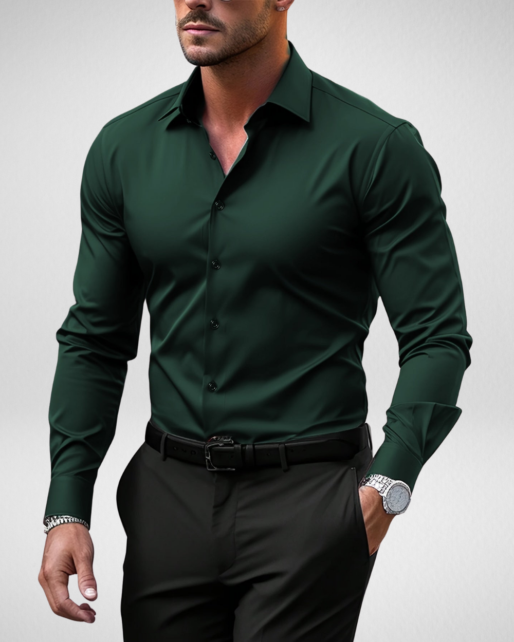 Elegancka męska koszula Slim Fit – prostota i styl w nowoczesnym wydaniu