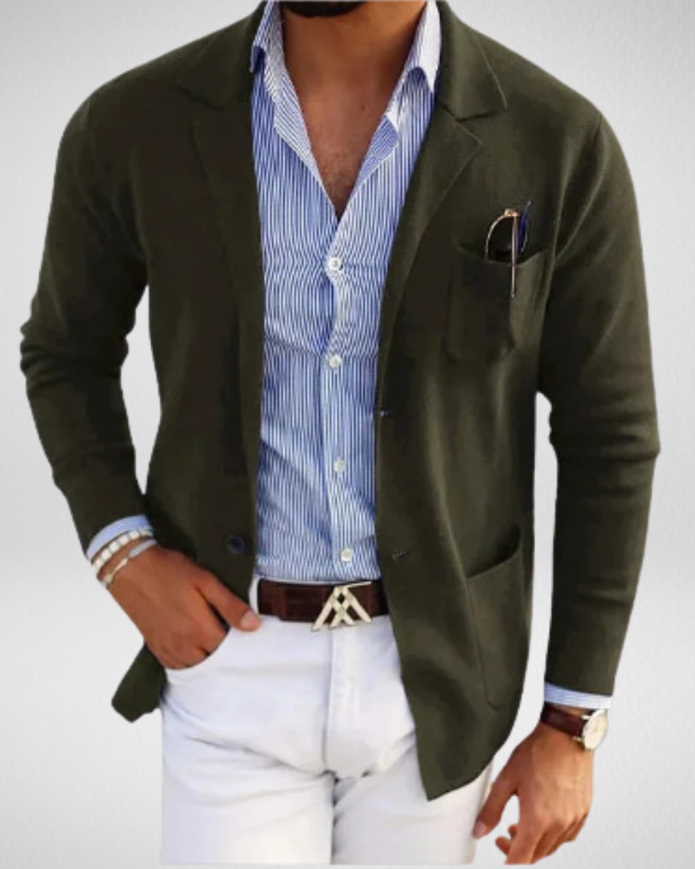 Eleganter Męski Kardigan – Styl i Komfort na Każdą Okazję