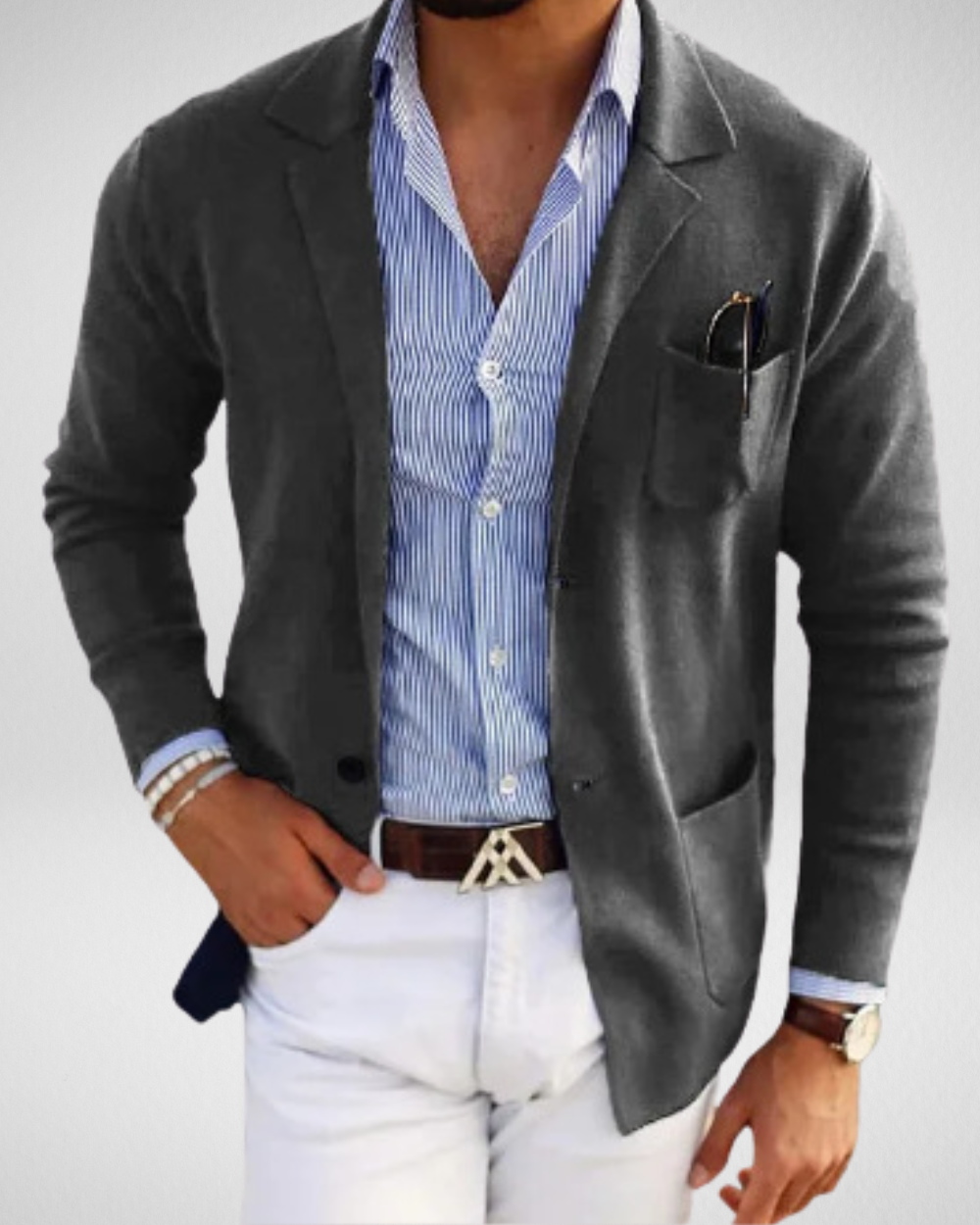 Eleganter Męski Kardigan – Styl i Komfort na Każdą Okazję