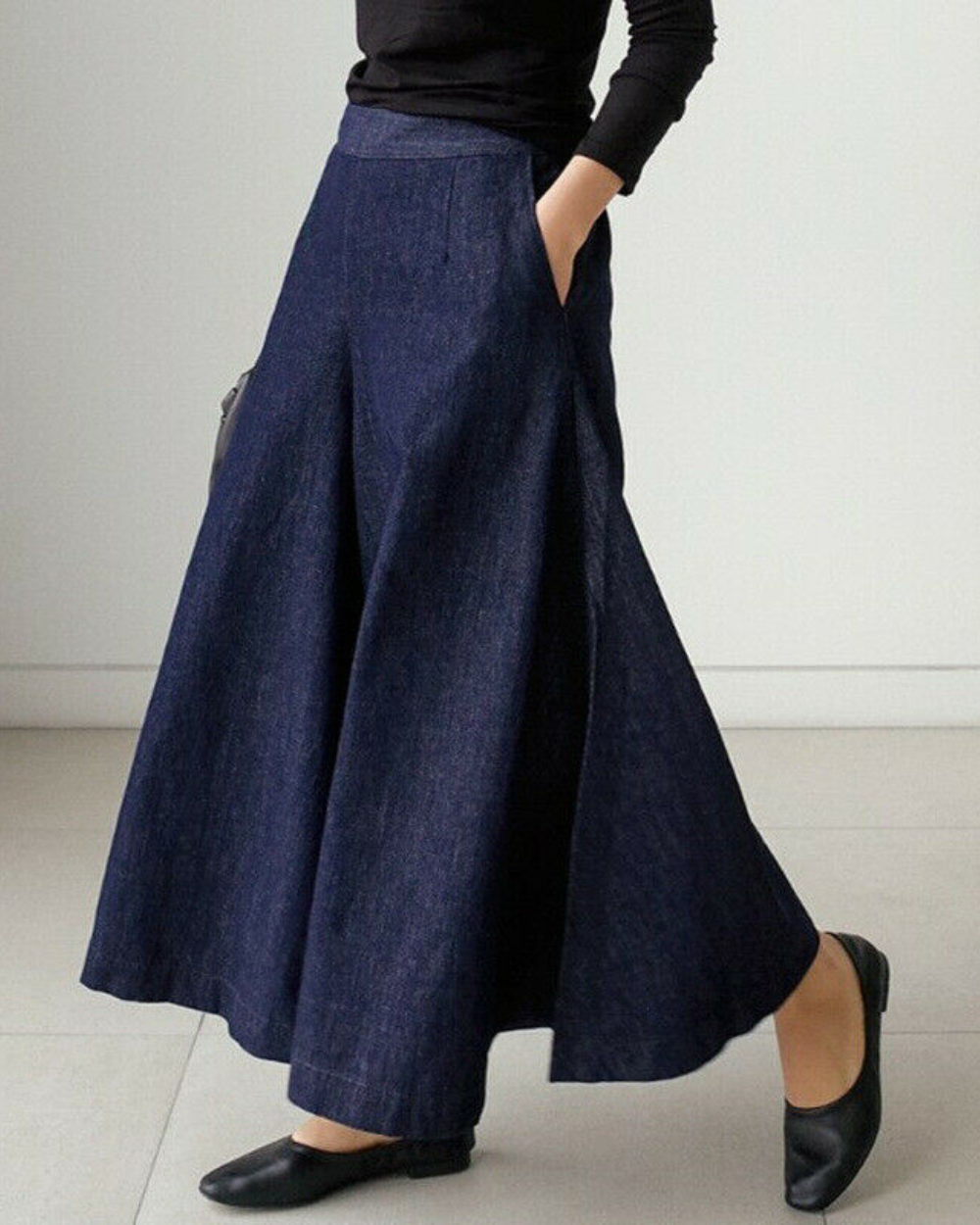 Damska Spódnica Maxi z Denimu – Klasyka w Nowoczesnym Stylu