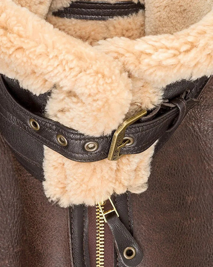 Męska kurtka lotnicza z kożuchem – klasyczne ciepło i solidny styl