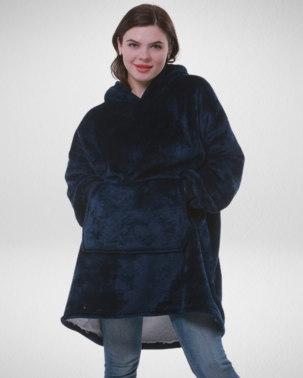 Koc sweterkowy z kapturem – maksymalna miękkość i ciepło