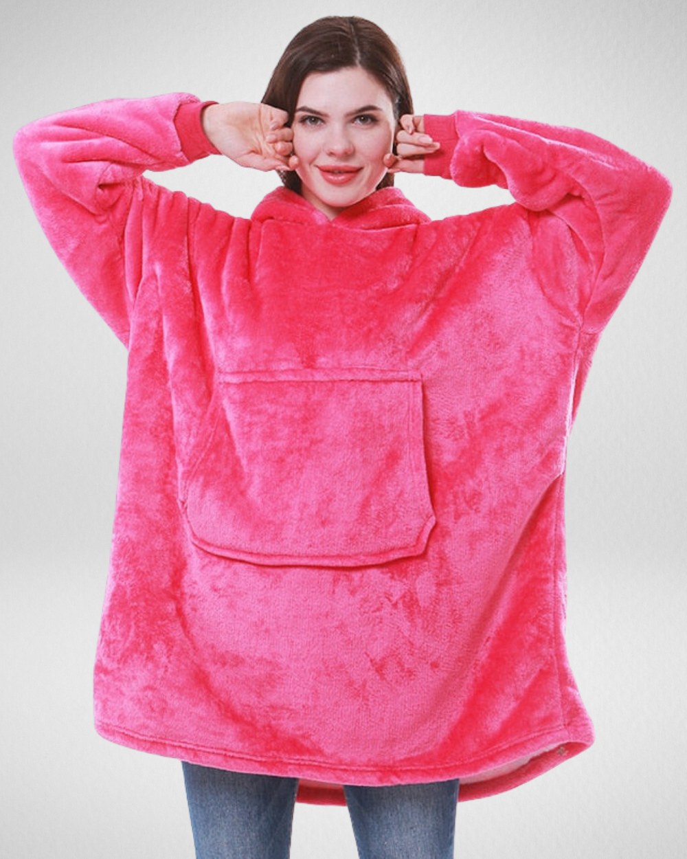 Koc sweterkowy z kapturem – maksymalna miękkość i ciepło