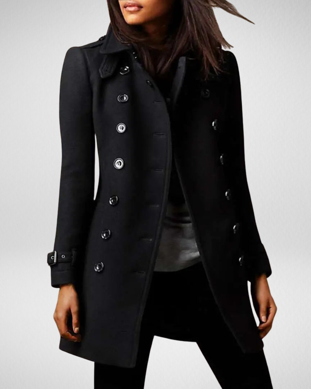 Klasyczny dwurzędowy płaszcz – ponadczasowa elegancja
