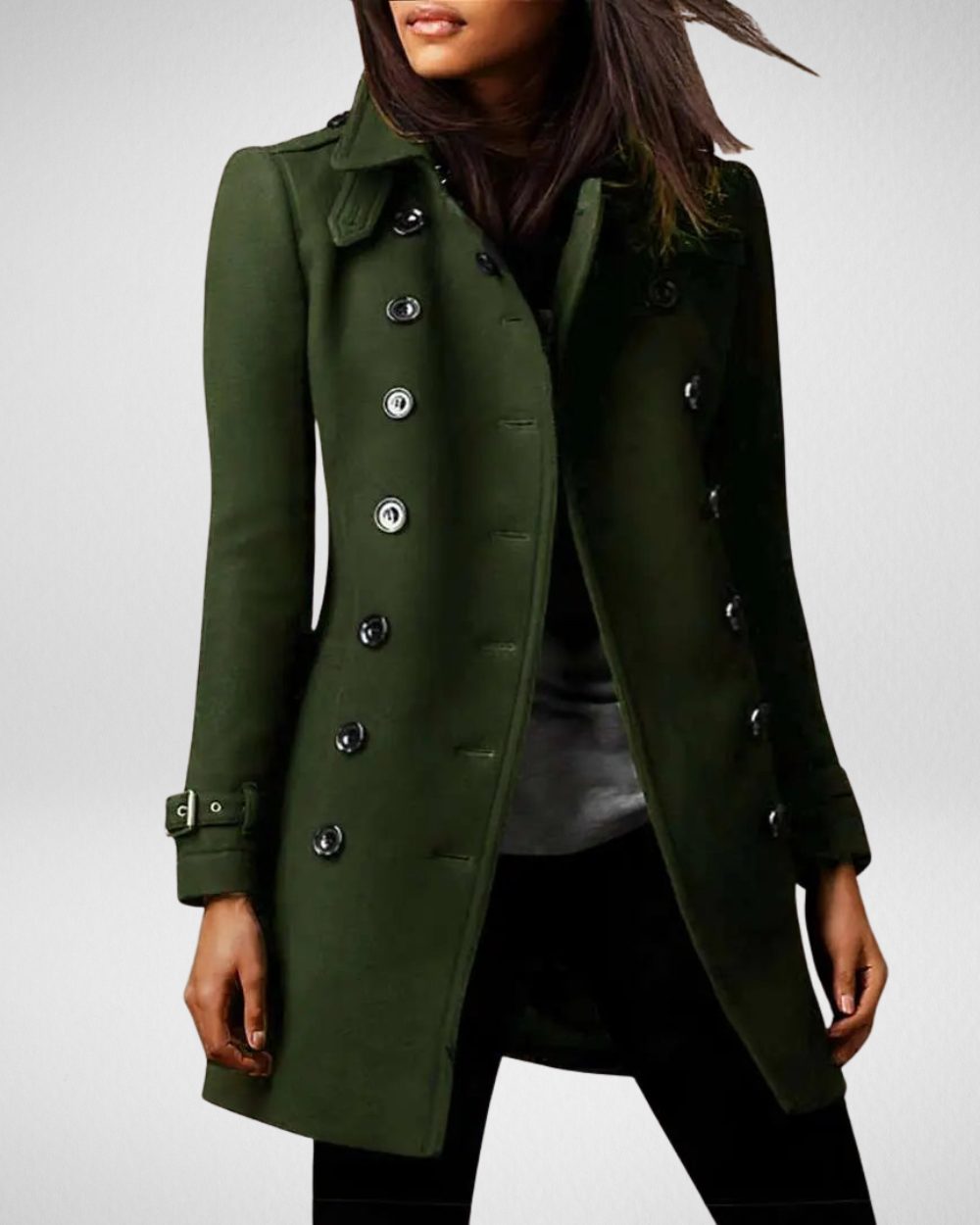 Klasyczny dwurzędowy płaszcz – ponadczasowa elegancja