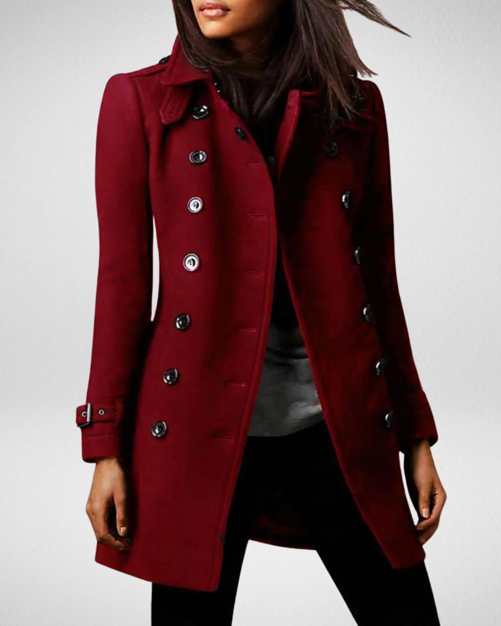 Klasyczny dwurzędowy płaszcz – ponadczasowa elegancja