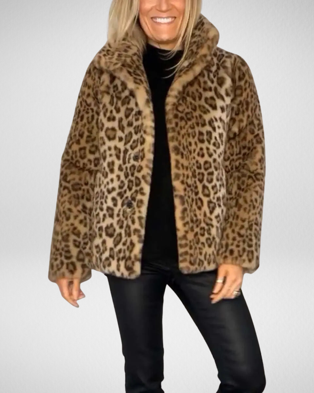 Klasyczny płaszcz z motywem leopard print – ponadczasowa elegancja na chłodne dni