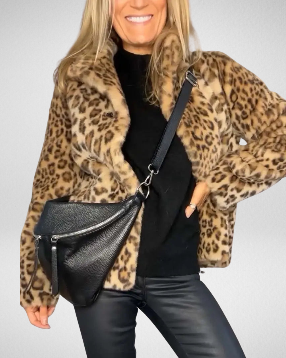 Klasyczny płaszcz z motywem leopard print – ponadczasowa elegancja na chłodne dni