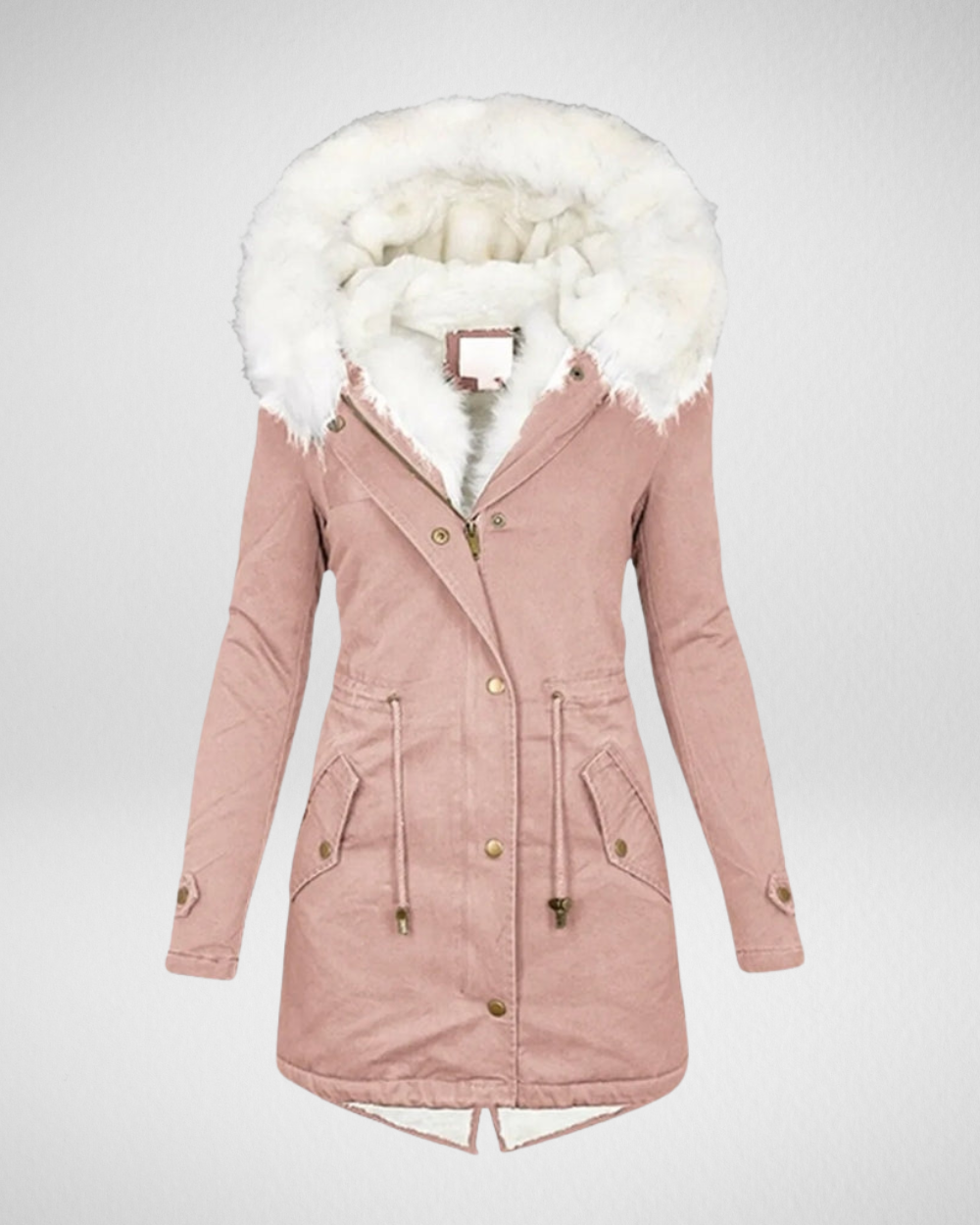 Damska Parka Zimowa z Futrzanym Kapturem – Ciepło i Elegancja